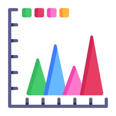 bir iş grafiğinin düz tasarım düzeni  