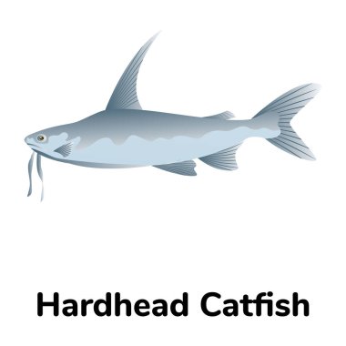 Balık. Web simgesi basit illüstrasyon