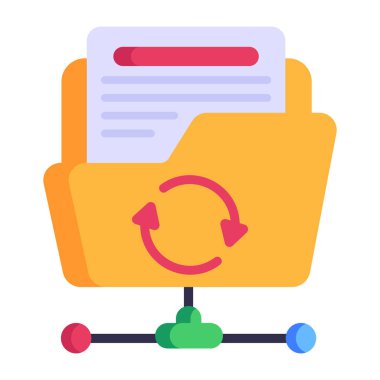 Dosya. Web simgesi basit illüstrasyon