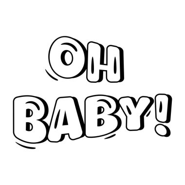 El çizimi karalama harfleri. vektör illüstrasyonu.