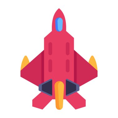 Roket. Web simgesi basit tasarım