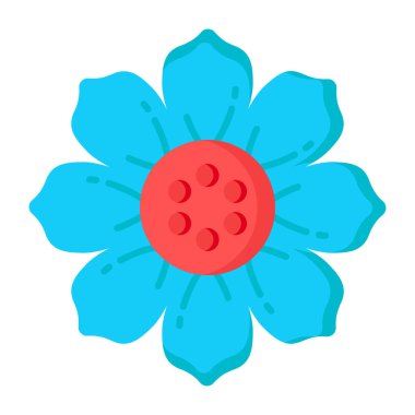 çiçek simgesi vektör illüstrasyonu