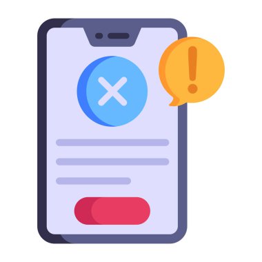 bildirim düz vektör simgesi