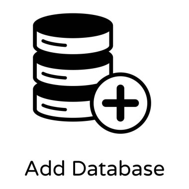 veritabanı. Web simgesi basit illüstrasyon 
