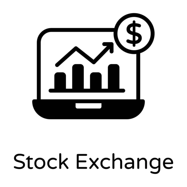 Análise Financeira Ícone Vetor Plano —  Vetores de Stock