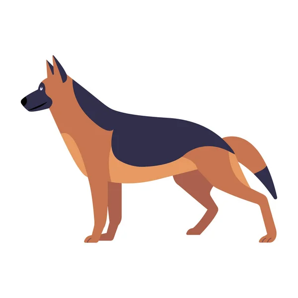 犬のアイコン ウェブデザインのためのフラットイラスト — ストックベクタ