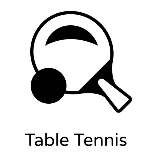 Raquette Tennis Icône Vectorielle — Image vectorielle