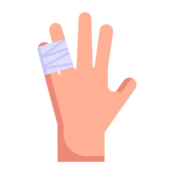 Рука Жестом Рук Людини Тримає Значок Пальця Ізольована Плоска Ілюстрація — стоковий вектор