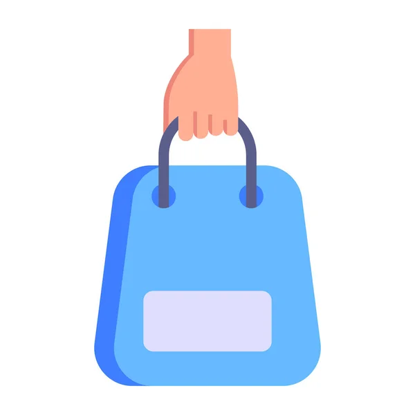 Shopping Bag Simple Design — Stock Vector