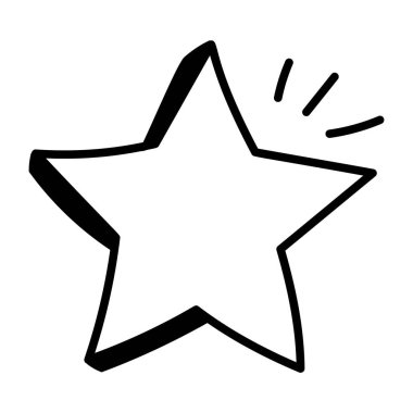 yıldız simgesi, vektör çizimi