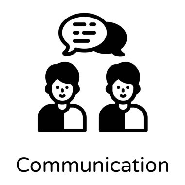 sohbet baloncukları vektör illüstrasyonu olan bir grup insan