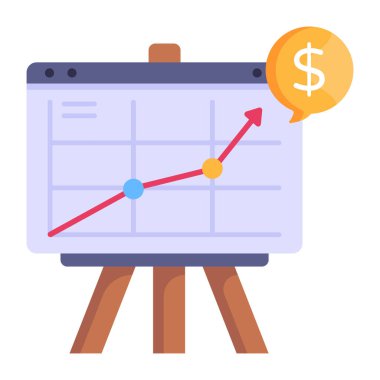 grafik ve istatistik vektör illüstrasyon grafik tasarımı ile finansal grafik
