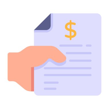 El ele tutuşan iş sözleşmesi, düz vektör simgesi