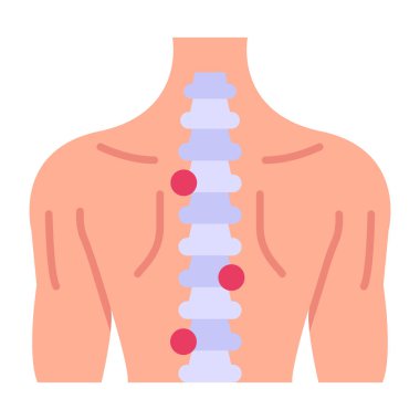 İnsan vücudu anatomisi ikon vektör illüstrasyon tasarımı