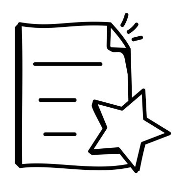 Belgenin basit satır simgesi