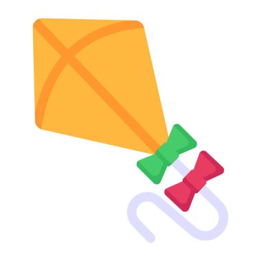 Düz tasarım simgesi uçurtma