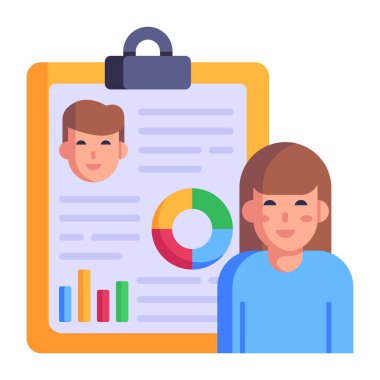 Belgeleri ve grafik vektör çizimi tasarımı olan işadamı