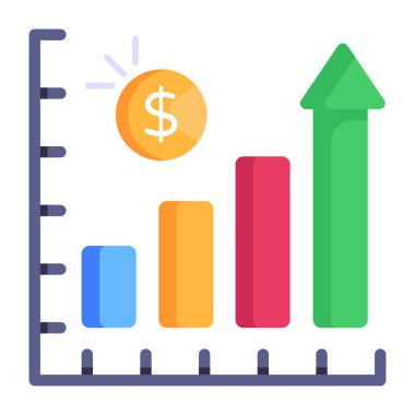 Dolar sembollü finansal grafik