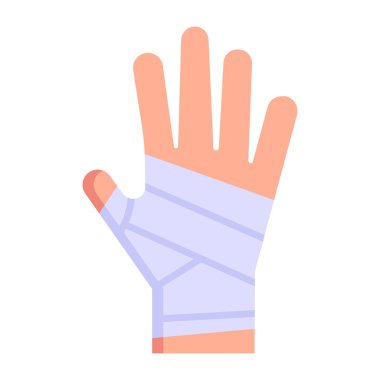 Yaralanma. Web simgesi basit illüstrasyon