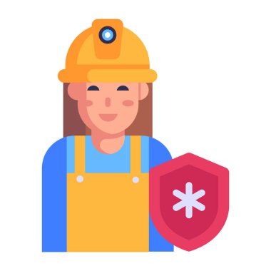 Tıbbi Sigorta karikatürü, vektör illüstrasyonu