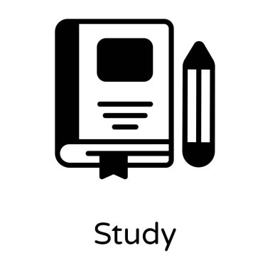 Kitap. Web simgesi basit illüstrasyon