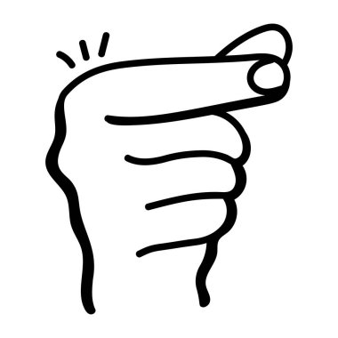 Küçük çizgi film, vektör illüstrasyonu