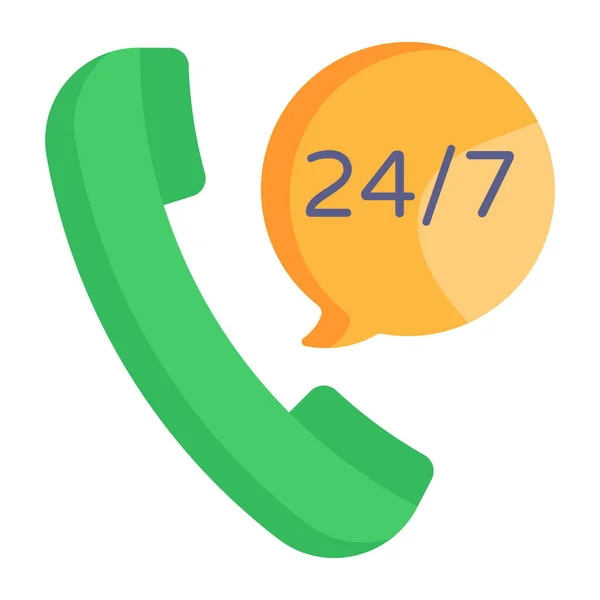 Call Center Service Icon Vector Illustration — Stock Vector