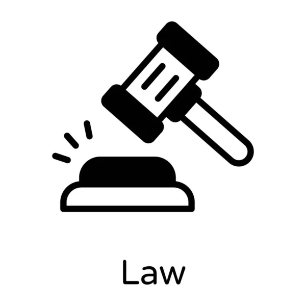 Law Icon Vector Illustration — Stock Vector