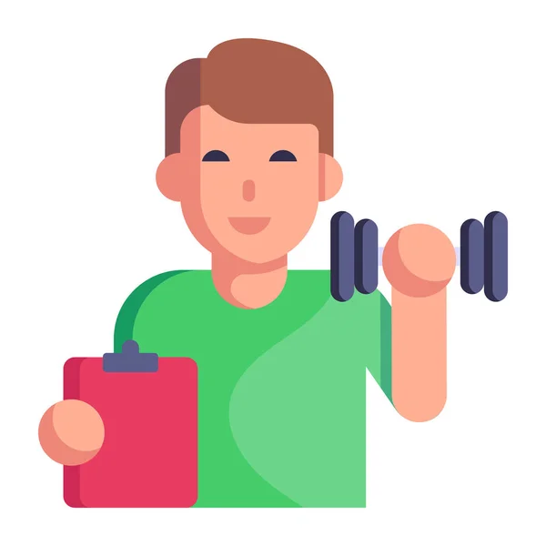 Fitness Man Dumbbells Vector Illustration Design — Archivo Imágenes Vectoriales