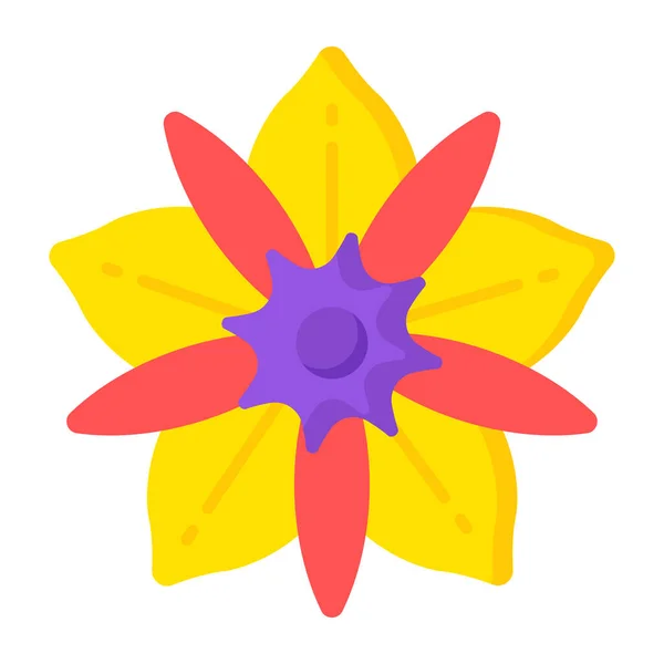 Εικονίδιο Λουλουδιού Διανυσματική Απεικόνιση — Διανυσματικό Αρχείο