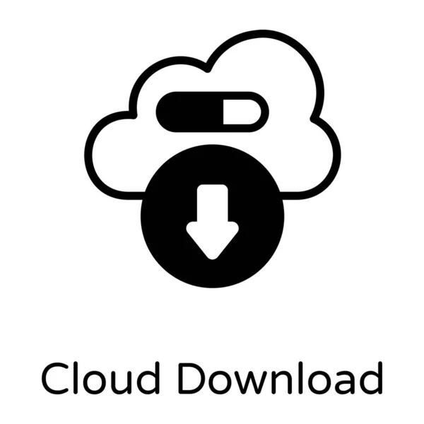 Cloud Computing Web Symbol Vektorillustration — Stockvektor