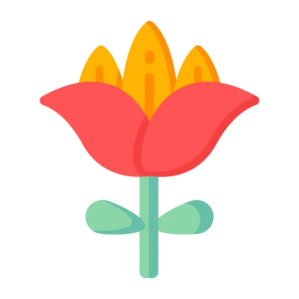 Květina Webová Ikona Jednoduchá Ilustrace — Stockový vektor