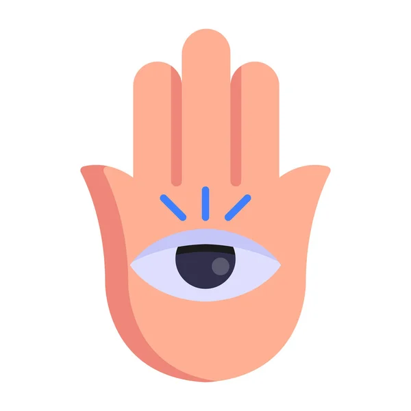 Palmistry Cartoon Vektorillustration — Stockvektor