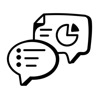 Sohbet simgesi vektör illüstrasyonu