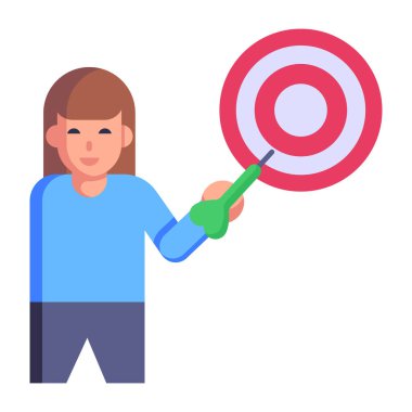Kadın hedef çizimi tasarımı