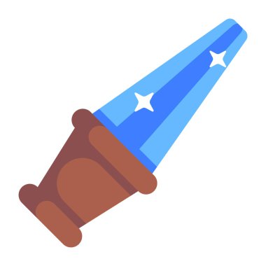 Sihirli Kılıç karikatürü, vektör çizimi