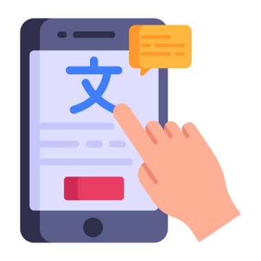 çevirmen simgesi vektör illüstrasyonu