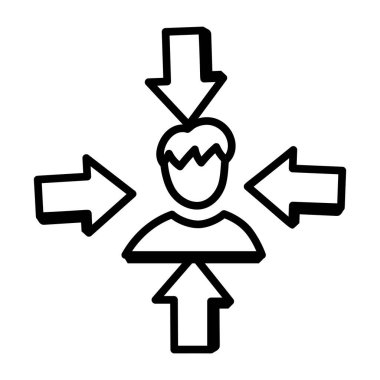 hedef düz vektör simgesi 