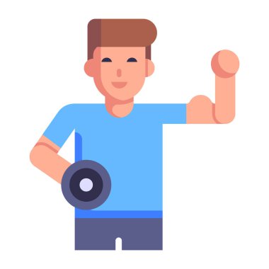 Dambılı adam el çizimi tasarımı