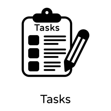 Kontrol listesi. Web simgesi basit illüstrasyon