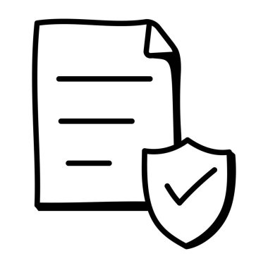 dosya belgesi simgesi, vektör illüstrasyonu