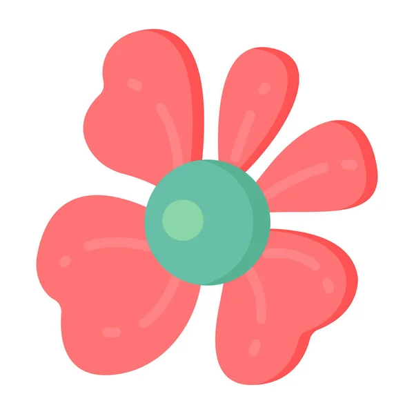 Icono Flor Ilustración Vectorial — Vector de stock