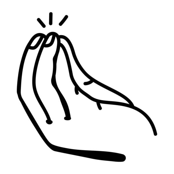 Hand Gest Ikon Vektor Illustration — Stock vektor