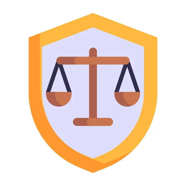 Ilustração Vetorial Direito Símbolo Justiça — Vetor de Stock