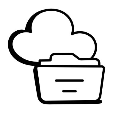 Bulut hesaplama. Ağ simgesi. vektör illüstrasyonu