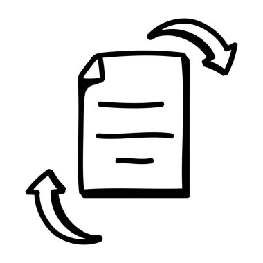 dosya belgesi simgesi basit şekilde izole edilmiş arkaplan