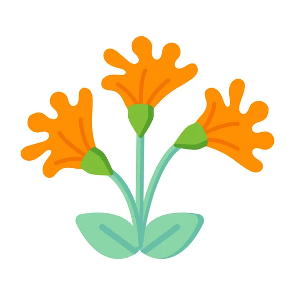 Niedliche Blumen Symbol Vektorillustration — Stockvektor