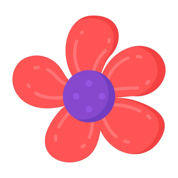 Blume Symbol Auf Weißem Hintergrund Vektorillustration — Stockvektor