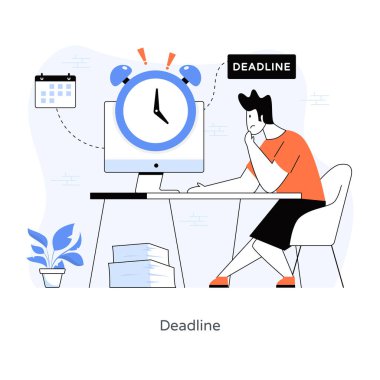 İş ve ofis simgesinin vektör illüstrasyonu