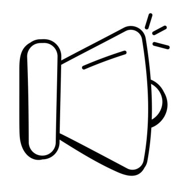 Konuşmacı. Web simgesi basit illüstrasyon